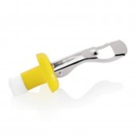bottle stopper stainless steel plastic yellow spout Ø max. 15 mm product photo
