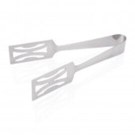 pastry tongs stainless steel slotted with spring  L 200 mm product photo