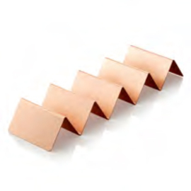 snack tray copper coloured | 4 shelves 350 mm  x 100 mm H 50 mm product photo