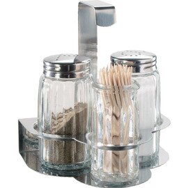 cruet • salt|pepper|toothpicks glass stainless steel H 100 mm product photo