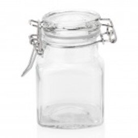 little clip lock glass jar 100 ml H 80 mm product photo