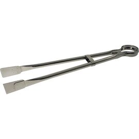 grill tongs stainless steel 1 jaw toothed shiny  L 530 mm product photo