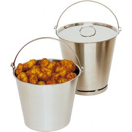 bucket with graduated scale stainless steel 10 ltr  Ø 300 mm  H 270 mm product photo