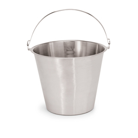 bucket with graduated scale stainless steel 10 ltr  Ø 300 mm  H 270 mm product photo