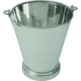 bucket stainless steel 5 ltr  Ø 210 mm  H 260 mm | bottom hoops product photo