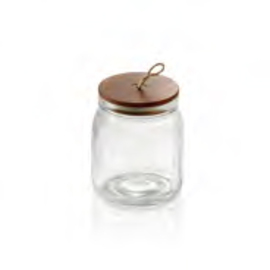 storage jar with wooden lid | 1 ltr Ø 90 mm H 150 mm product photo