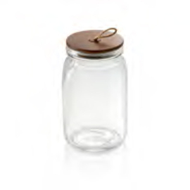 storage jar with wooden lid | 1.5 ltr Ø 90 mm H 195 mm product photo