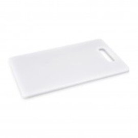 cutting board polyethylene  • white with grip hole | 240 mm  x 150 mm  H 10 mm product photo