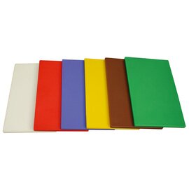 HACCP cutting board polyethylene • white | 530 mm x 325 mm H 20 mm product photo