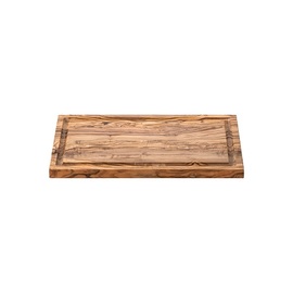 serving board PURE OLIVE with juice rim olive wood | 350 mm x 200 mm H 20 mm product photo