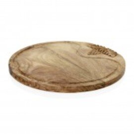 buffet board wood grape relief Ø 400 mm  H 20 mm product photo