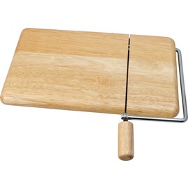 Cheese board made of wood with wire cutter, 25,5 x 16,5 x H 1,9 cm product photo