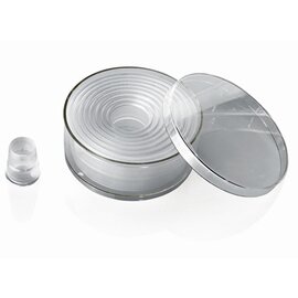 set of cookie cutters 9 pieces in a box  • round  | plastic Ø 100 mm 90 mm product photo