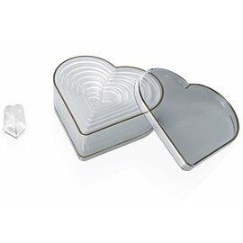 set of cookie cutters 7 pieces in a box  • heart  • smooth  | plastic Ø 110 mm  H 70 mm product photo