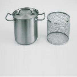 asparagus pot 4 ltr stainless steel pot|lid|strainer insert  Ø 160 mm  H 210 mm  | stainless steel cold handles product photo