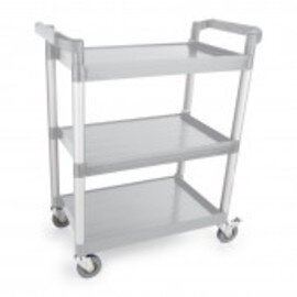 serving trolley grey  | 3 shelves  L 820 mm  B 410 mm  H 970 mm product photo