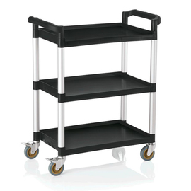 serving trolley grey  | 3 shelves  L 820 mm  B 410 mm  H 950 mm product photo