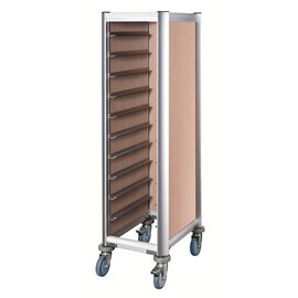 tray trolley light brown with side walls  | 455 x 355 mm  H 1650 mm product photo