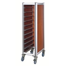 tray trolley dark brown with side walls  | 455 x 355 mm  H 1650 mm product photo