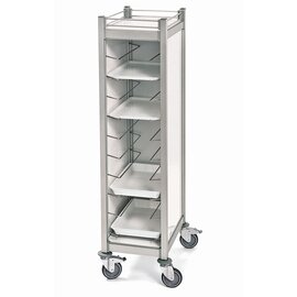tray trolley white with sidewalls  | 530 x 325 mm  H 1680 mm product photo  S