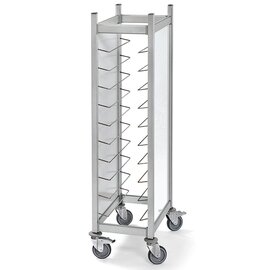tray trolley white with sidewalls  | 530 x 325 mm  H 1680 mm product photo