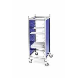 tray trolley blue with sidewalls  | 530 x 325 mm  H 1680 mm product photo