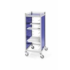 tray trolley white silver with sidewalls  | 530 x 325 mm  H 1680 mm product photo  S