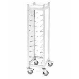 tray trolley white with sidewalls  | 455 x 355 mm  H 1680 mm product photo