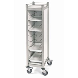 tray trolley white with sidewalls  | 455 x 355 mm  H 1680 mm product photo  S