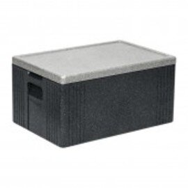 GN thermal transport container black grey  | 600 mm  x 400 mm  H 300 mm product photo