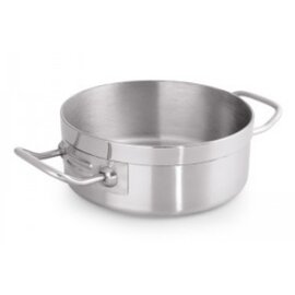 stewing pan KG 2000 27 ltr stainless steel  Ø 450 mm  H 170 mm  | welded cold handles product photo