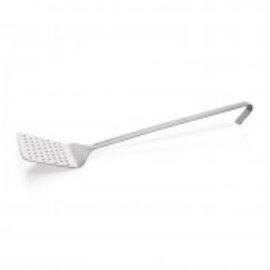 baking shovel B 2083 stainless steel perforated 100 x 100 mm  • hooked handle product photo