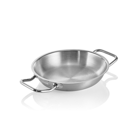 pan stainless steel Ø 200 mm | base Ø 140 mm | suitable for induction | 2 handles product photo