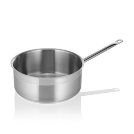 Saucepan low stainless steel 7 ltr Ø 280 mm | base Ø 250 mm | suitable for induction product photo