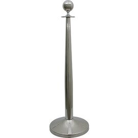 Demarcation stand, (1 stand), stainless steel - pointed candle form, execution: ball, H 100 cm product photo