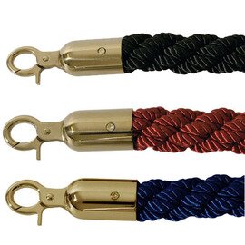 Connecting cord - (1 piece), color: black / red / gold, length: 250 cm, Ø 38 mm, fittings titanium gold product photo