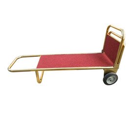 Luggage transport trolley &quot;ECO&quot;, titanium gold, carpet flooring red, 35,5 x 60 x H 112 cm product photo