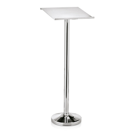 menu display stand stainless steel silver coloured  H 1200 mm product photo
