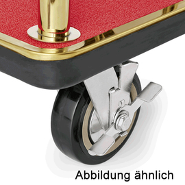 Wheel with brake for luggage trolley WAS Germany