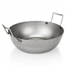 deep-frying pan  • iron  Ø 320 mm  H 100 mm | iron handles | welded-on handles product photo