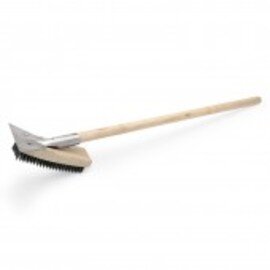 cleaning brush  | bristles made of steel with scraper  L 750 mm product photo