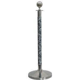 Demarcation stand, (1 stand), stainless steel / marble dark, design: ball product photo