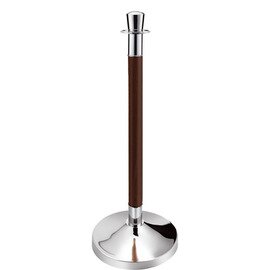 barrier post stainless steel wood stainless steel|wood decor  Ø 0.32 m  H 0.95 m | cylindrical pole head product photo