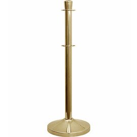 barrier post LINE+ stainless steel golden coloured  Ø 0.32 m  H 0.95 m | cylindrical pole head product photo