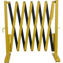 scissor barrier aluminium yellow  L 4 m  H 1.0 m product photo