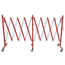 scissor barrier aluminium red  L 4 m  H 1.0 m product photo