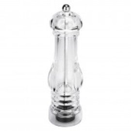 pepper mill acrylic transparent • grinder made of stainless steel  H 220 mm product photo