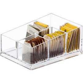 acrylic box transparent 4 compartments 195 mm  B 140 mm product photo