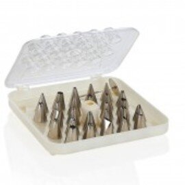 piping nozzle set 52 nozzles|coupling|box stainless steel product photo