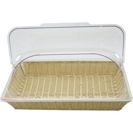 Clearance | GN system basket GN 1/1 with lid plastic 525 mm  x 325 mm  H 220 mm product photo